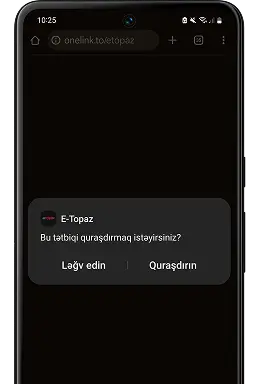 Qarşınıza çıxan pəncərədə tətbiqi telefona yerləşdirmək üçün "Quraşdırın" seçiminə klikləyin.