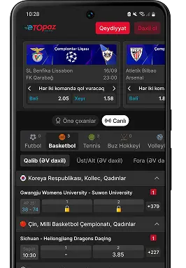 Tətbiq artıq istifadəyə hazırdır. İndi mərc dünyasına daxil olub həyəcanı yaşaya bilərsiniz.